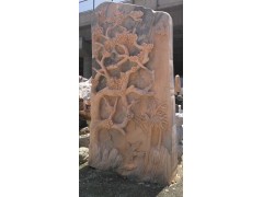 墙面浮雕花 动物石雕雕塑