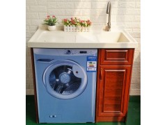北欧全铝洗衣机组合柜阳台浴室柜组合带搓衣板滚筒洗衣机伴侣定制