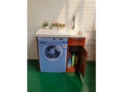 北欧全铝洗衣机柜组合阳台浴室柜组合带搓衣板滚筒洗衣机伴侣定制