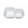 人造石水槽加厚一体厨房洗菜盆洗碗水池白色大双槽