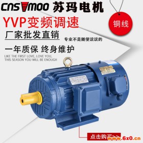 YVP变频电机45kw三相变频调速电动机YVF电机Y280S-6极全铜国标马达质保节能380v电机独立风机三包立卧式