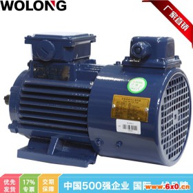 WOLONG/卧龙4极BPY系列交流变频调速三相异步电机11kw光轴yp2.2kw