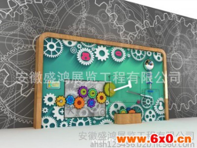 盛鸿 齿轮墙  机械墙 科技馆 展品 科教设备 主题馆 齿轮传动