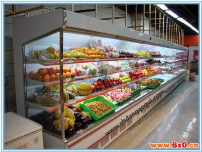 商超风幕柜,超市低温奶冷藏展示柜,水果保鲜柜,定做风幕柜