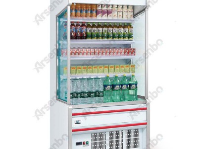 【雅绅宝】供应超市风幕冷藏展示柜 酸奶冷藏展示柜 一体机风幕柜