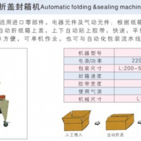 供应上海全众机械 包装设备 QZM-FX-01 全自动封箱机