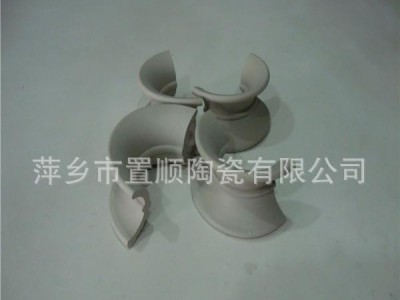 陶瓷矩鞍环陶瓷散堆填料 17-23%氧化铝矩鞍环 化工填料传质设备