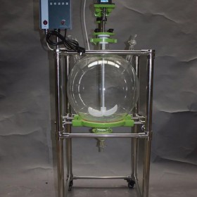 巩义予华双层玻璃反应釜YSF-20L反应设备变频调速，耐磨防腐