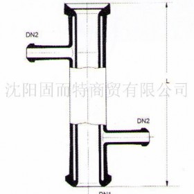 固而特 供应玻璃化工管道扩口直管弯头阀门及配件 化工管道