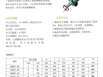 供应 山东威海  前卫  手摇刷式过滤