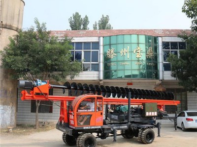 供应滕州宝鼎螺旋地基打桩机 建筑机