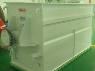 单轴螺带混合机 粉碎混合设备 饲料加工机组 牛羊粉碎混合机
