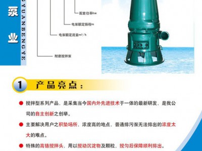 山东星源矿山设备  耐磨搅拌泵