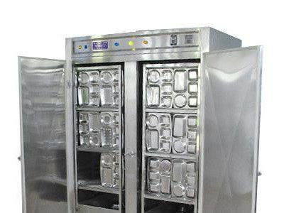 12kw双门高温消毒柜 带车不锈钢消毒柜 酒店设备 厨房设计