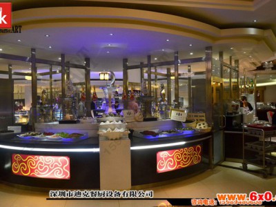 DK迪克森dk-002 布菲台可移动不锈钢自助餐台餐饮酒店设备厨房厨具定制自助餐台定制设计异型餐台