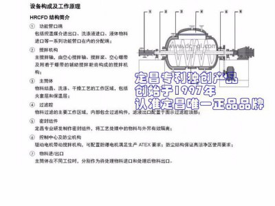 结晶过滤洗涤干燥四合一/卧式过滤干燥/0.5-5立方定昌品牌 反应设备