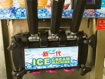 冰友牌新一代台式其他食品/饮料加工设备厂家直销 台式商用冰淇淋机 软硬三色冰激凌机 雪糕机 甜筒机