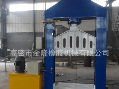 高密金隆橡胶机械 XQ- 1500(B)单刀液压切胶机(图)机头料、塑料切胶机  100吨   切胶机