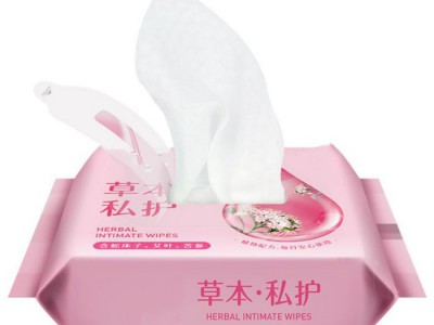 洁阴湿巾纸24抽私处清洁女性经期护理湿纸巾代加工oem