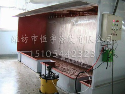 供应水帘无尘喷漆房，水帘式喷漆房 涂装设备