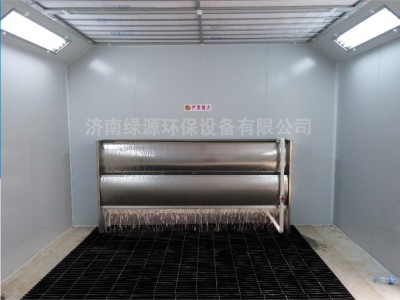 绿源 家具烤漆房设备 水帘喷漆房 家