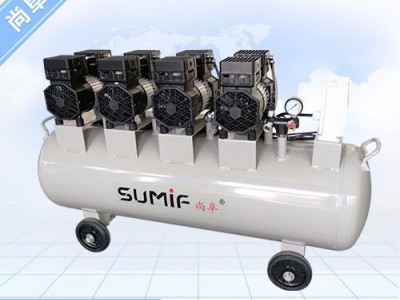 尚阜SF750B*4-120智能静音无油空压机 耐磨 陶瓷气缸 厂家直销 定制 机械及行业设备专用配件