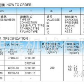 供应厂家供应液压阀 台湾HT满油阀CPDF-10 阀门 液压元件 苏州充液阀