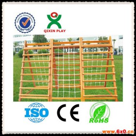 广州奇欣 QX-18073H 木制幼儿玩具 攀爬网 攀爬架  木制儿童游乐设备 木质幼儿玩具