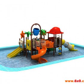 沙滩池塘滑梯泳池滑滑梯儿童大型水池游乐玩具设备水桶 游乐滑梯玩具