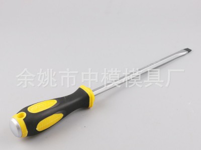 批发 穿心柄螺丝刀手柄注射成型模塑料模具  双色模 手动工具