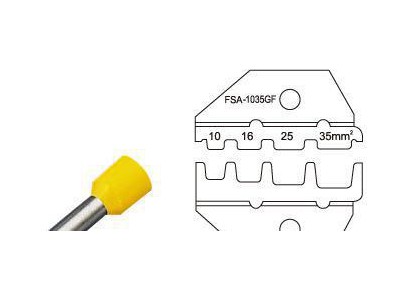 端子压线钳FSA-1035GF 管形端子压线钳 钳子手动工具