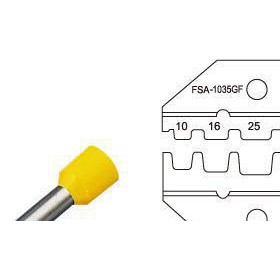 端子压线钳FSA-1035GF 管形端子压线钳 钳子手动工具