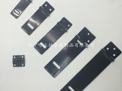 出口低价 4寸黑漆锁牌  喷塑铁质门扣 黑漆箱扣 门窗五金小配件