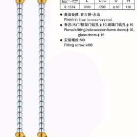 门窗五金拉手 玻璃门水晶球工艺拉手 框架门拉手 厂家直销Q-1514