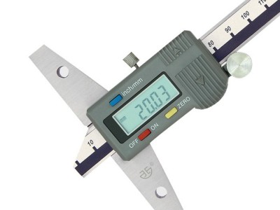 青海青量测量工具电子深度卡尺分辨率0.01mm/0-150mm量程0-300mm淬硬的宽尺座适用于测量深度尺寸