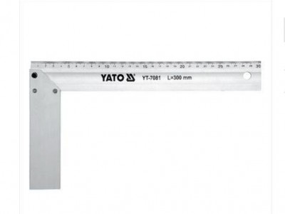 易尔拓测量工具铝合金角尺宽座L型拐