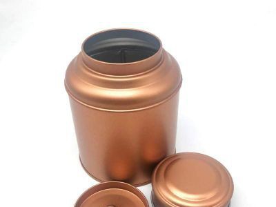 厂家供应马口铁棕色茶叶罐  有档次茶叶礼品铁罐包装 迅耀五金制品