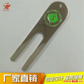 星耀五金厂家直销 高尔夫金属礼品 烤漆球叉果岭叉定制 创意高尔夫小礼品
