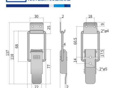 NRH/纳汇5817-127 礼品箱箱扣  电信箱锁扣 酒盒锁扣 五金箱扣