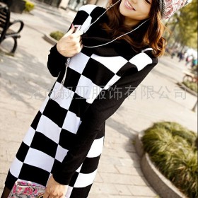 供应出厂低价服装，秋冬服装，优雅女装味格子针织衫 －叙亚S34服装 潮流男女装