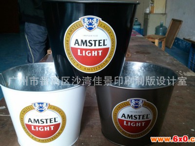 厂家承接各种印刷 马口铁冰桶印刷 