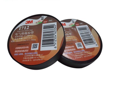 3M电工胶带 1712电工绝缘胶带 黑色