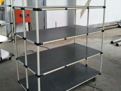 天津线棒货架 仓储货架 周转推车 防静电工作台定制