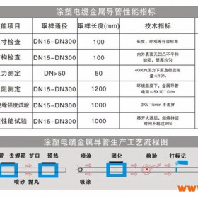 贝滨  DN15--DN300涂塑电缆金属导管     电工穿线管