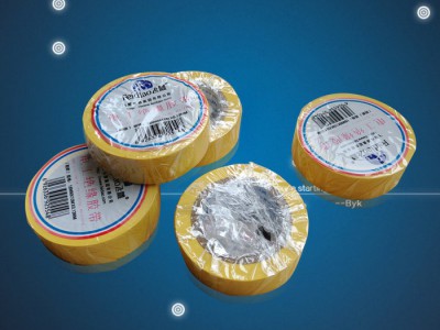 Feidiao/飞雕 耐高温 绝缘胶布 PVC防水胶布 黄色10米电工胶布