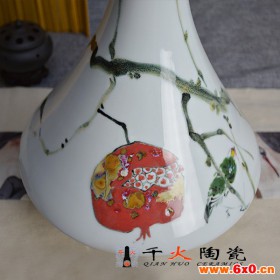 景德镇陶瓷花瓶厂 家居手绘花瓶