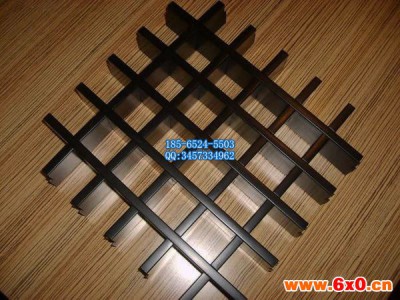 通透搪瓷隧道家居厂房/车间黑格栅吊顶