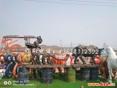 新疆康大雕塑 纯铜华尔街牛摆件 办公室家居