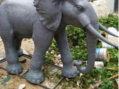 卫恒铜雕厂家制造一米高 家居铜大象