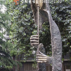 河北 康大雕塑定制 现代中式仿古家居工艺品摆件吹笛女